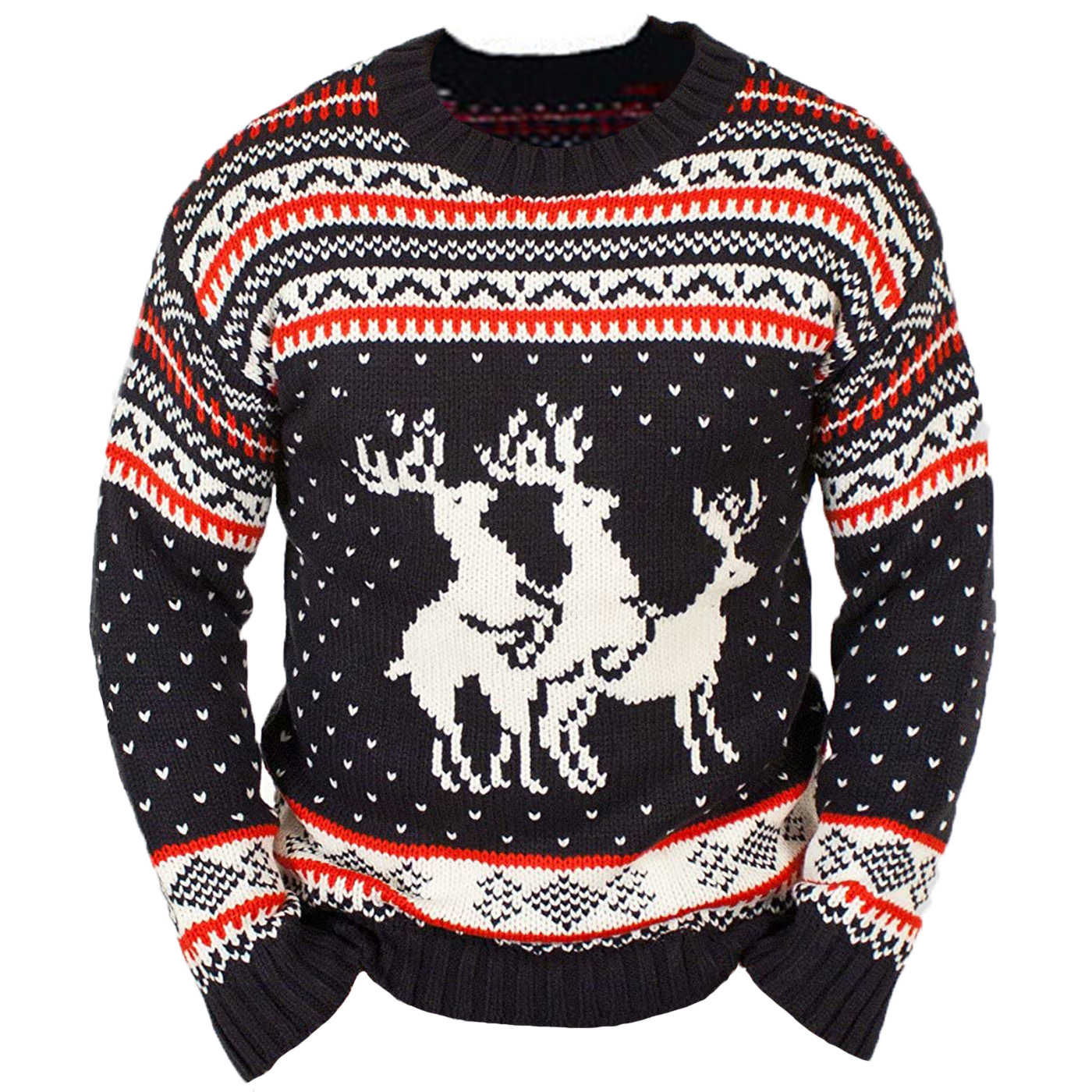 Reindeer threesome christmas sweater