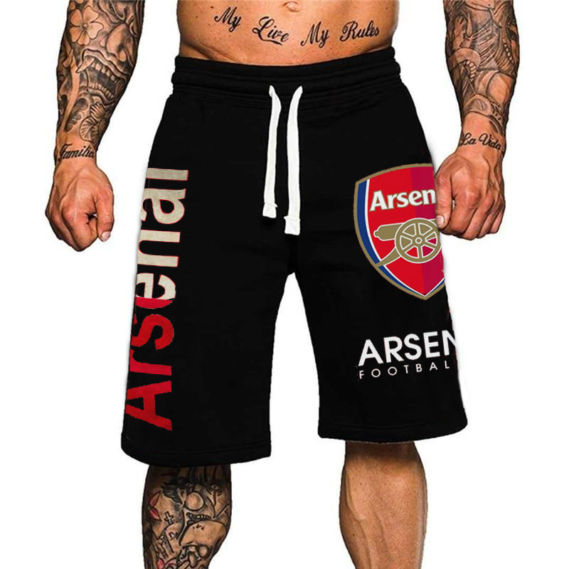 Mens Arsenal Football Club Printed Casual Shorts