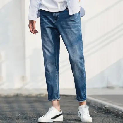 Buy Men's Slim-Fit Stretchable Denim Jeans Pant Deep Blue Online at ...
